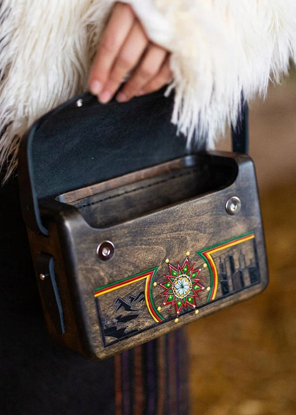 Christmas Star – Handmade Wooden Handbag