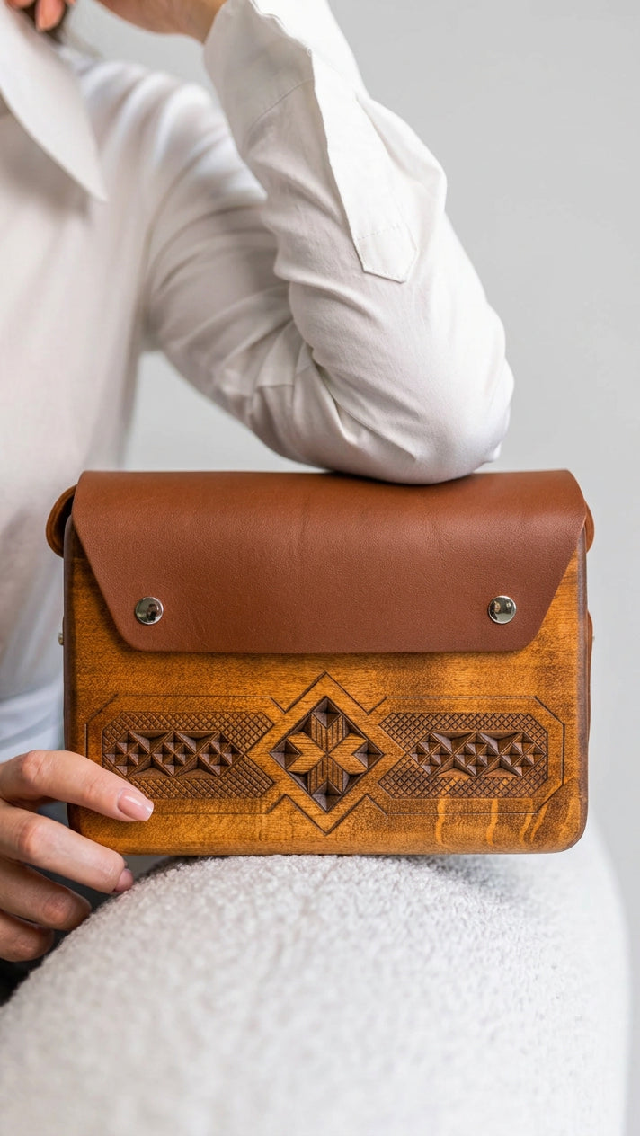 Star – Handmade Wooden Handbag