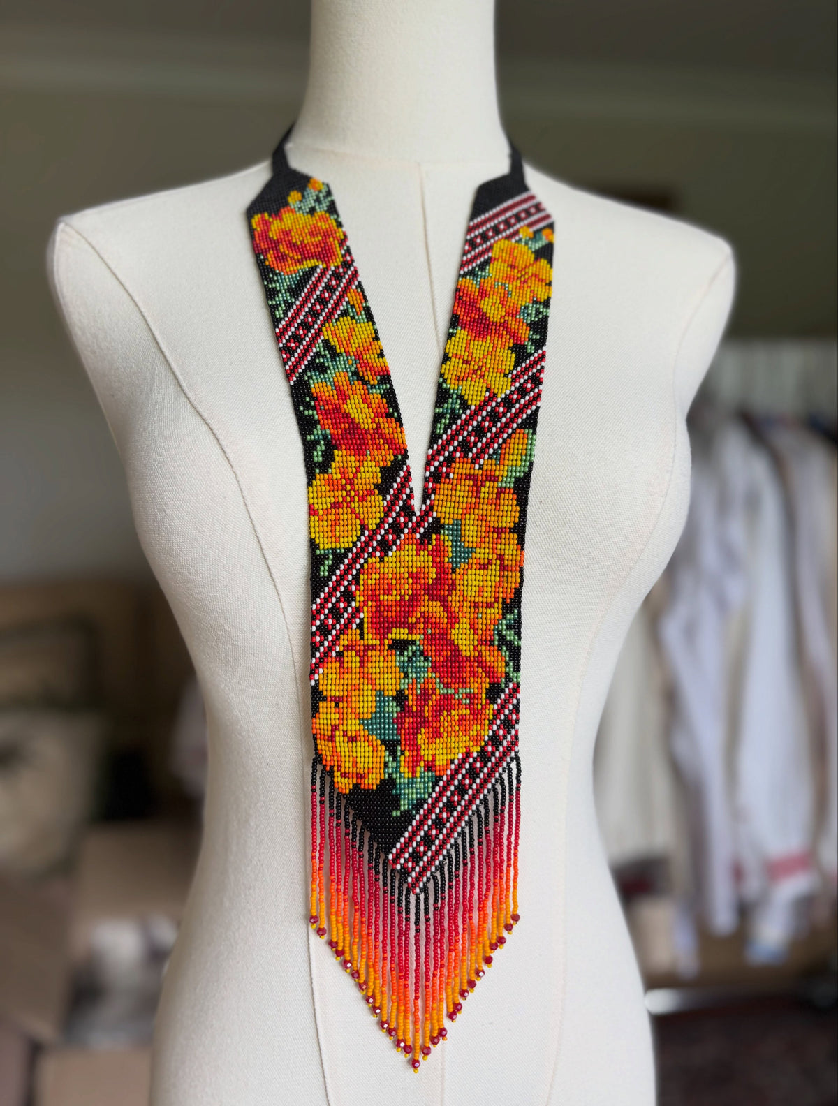 Marigold Beaded Necklace (Herdan)