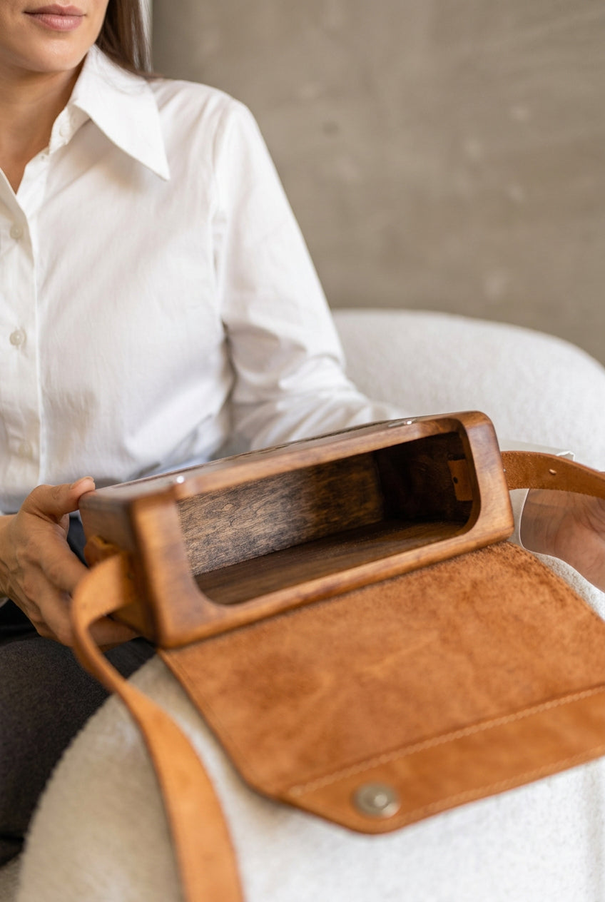 Star – Handmade Wooden Handbag