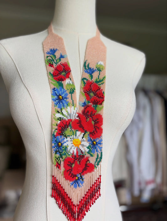 Floral Beaded Necklace (Herdan)