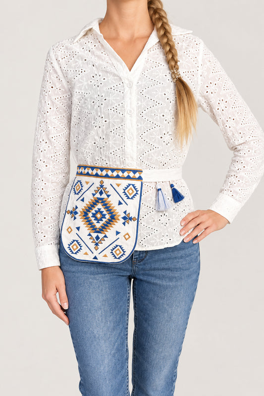 Geometric Belt Pocket (Ladunka)