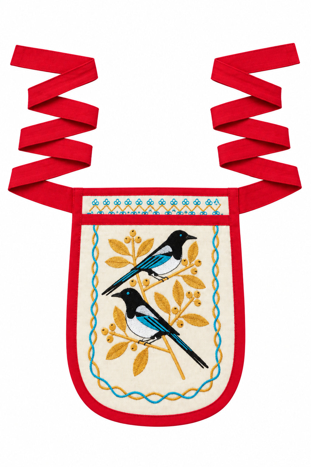 Two Magpies Belt Pocket (Ladunka)
